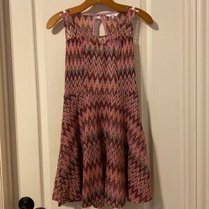 Candies Women’s Zig-Zag Multicolored A-Line Dress Size Small NWOT